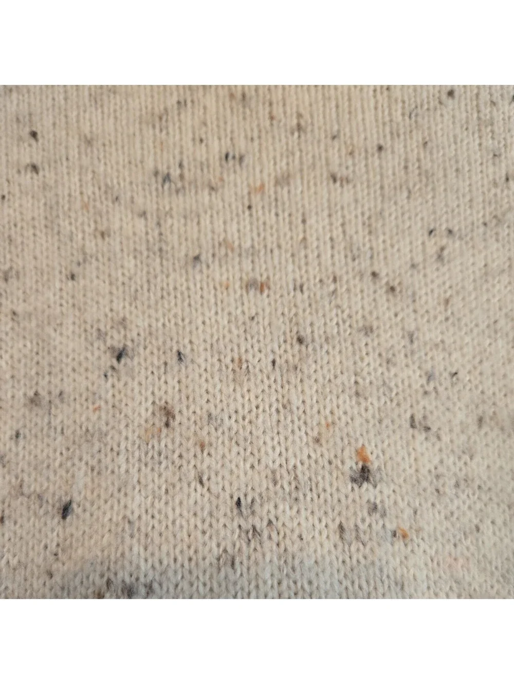 Madewell Knit Sweater Dress Oatmeal Sz S wool Blend donegal button sleeve